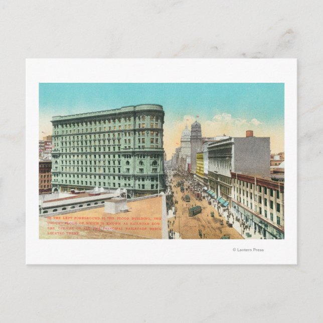 Luftbild des Gebäude Postkarte (Vorderseite)