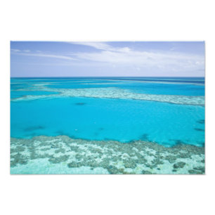 Luftbild des Great Barrier Reef von Fotodruck