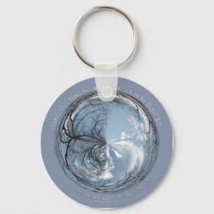 Luftbild des Himmels mit Eiche - Wolken Schlüsselanhänger