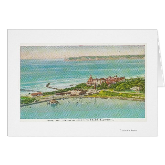 Luftbild des Hotels del Coronado (Vorderseite (Horizontal))