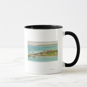 Luftbild des Hotels del Coronado Tasse