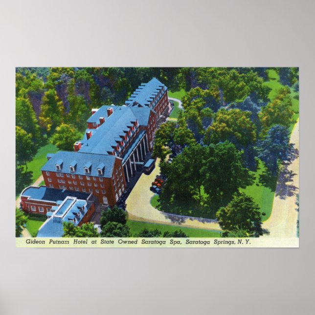 Luftbild des Hotels Gideon Putnam, Wellness-Center Poster (Vorne)