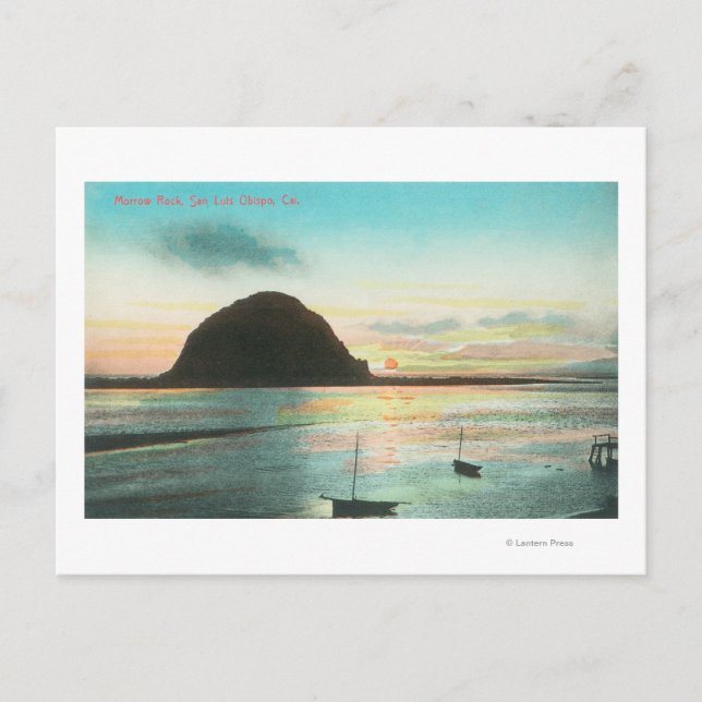 Luftbild des Morrow Rock und der Bucht Postkarte (Vorderseite)