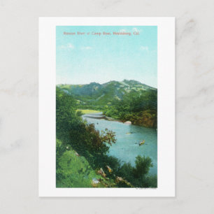 Luftbild des russischen Flusses auf der Rose des C Postkarte