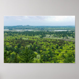 Luftbild des Schwarzen Staat Poster