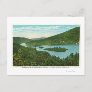 Luftbild des Sees Postkarte