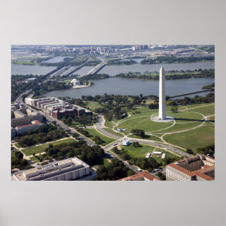 Luftbild des Washington Monuments Poster