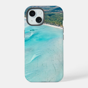 Luftbild einer Insel iPhone 15 Hülle