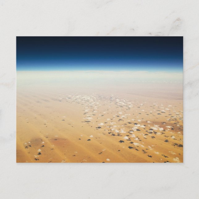Luftbild einer Wüste Postkarte (Vorderseite)