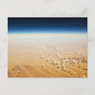 Luftbild einer Wüste Postkarte