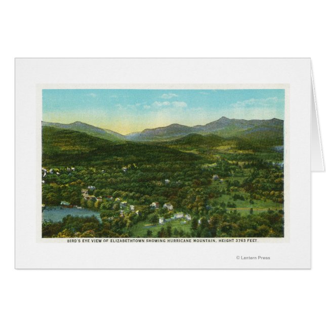 Luftbild Stadt mit Hurrikanberg (Vorderseite (Horizontal))