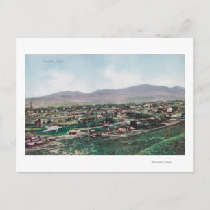 Luftbild Stadt von den Hügeln aus Postkarte