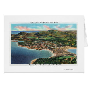 Luftbild von Bar Harbor und Cadillac