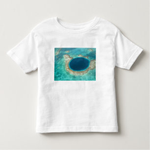 Luftbild von Blue Hole, Segelboot verankert Kleinkind T-shirt