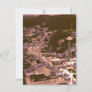 Luftbild von Downton Pigeon Forge Postkarte