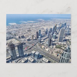 Luftbild von Dubai Postkarte