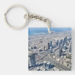 Luftbild von Dubai Schlüsselanhänger