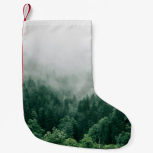 LUFTBILD VON GRÜNEN BÄUMEN KLEINER WEIHNACHTSSTRUMPF