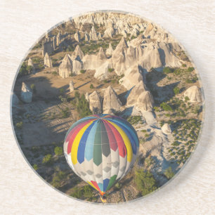 Luftbild von Heißluftballons, Kappadokien Untersetzer