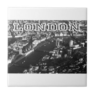 Luftbild von London Fliese