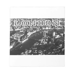 Luftbild von London Notizblock