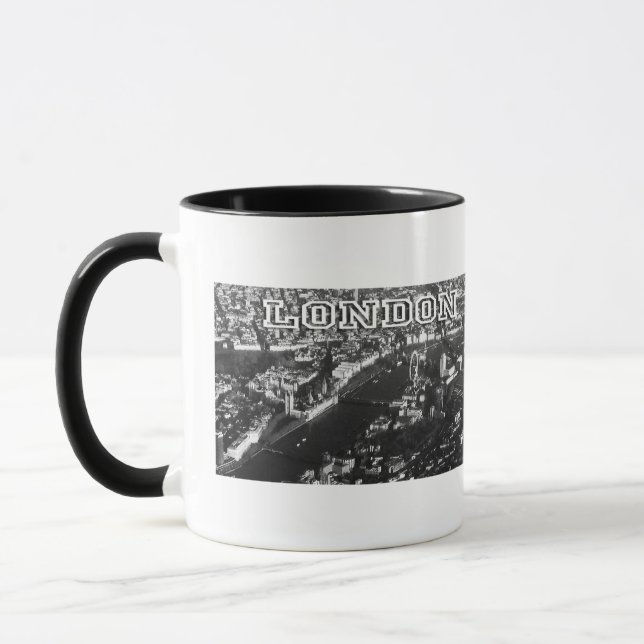Luftbild von London Tasse (Links)