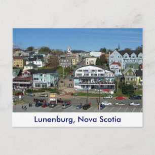 Luftbild von Lunenburg, Nova Scotia Postkarte