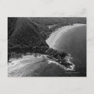 Luftbild von Makena Beach, Maui, Hawaii Postkarte