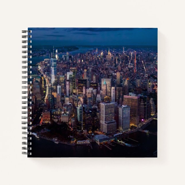 Luftbild von Manhattan Notizbuch (Vorderseite)