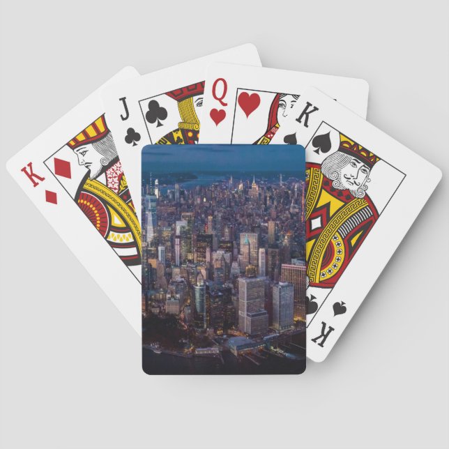 Luftbild von Manhattan Spielkarten (Rückseite)