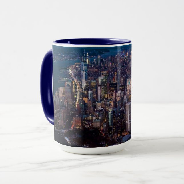 Luftbild von Manhattan Tasse (Vorderseite Links)