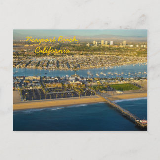 Luftbild von Newport Beach California Postkarte