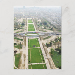 Luftbild von Paris Postkarte