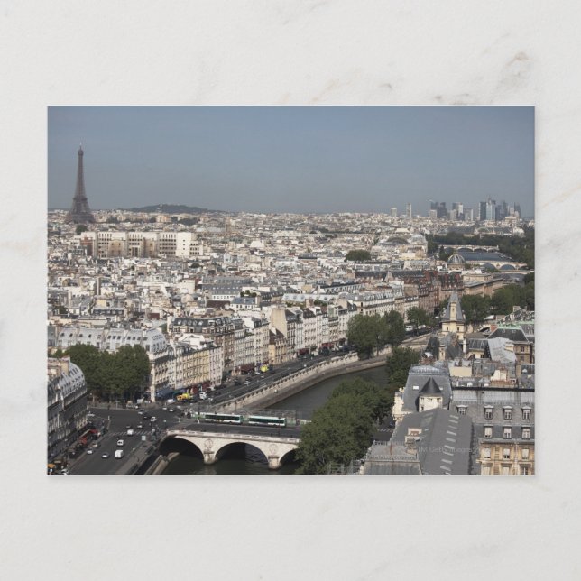 Luftbild von PARIS Postkarte (Vorderseite)