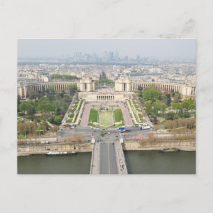 Luftbild von Paris Postkarte