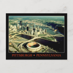 Luftbild von Pittsburgh, Pennsylvania Postkarte