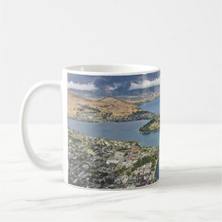 Luftbild von Queenstown, Neuseeland Kaffeetasse