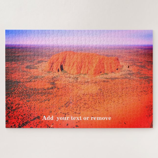 Luftbild von Uluru oder Ayers Rock, Australien, Puzzle (Horizontal)