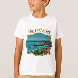 Luftbild von Venedig, Italien T-Shirt