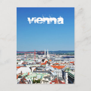 Luftbild von Wien, Österreich Postkarte