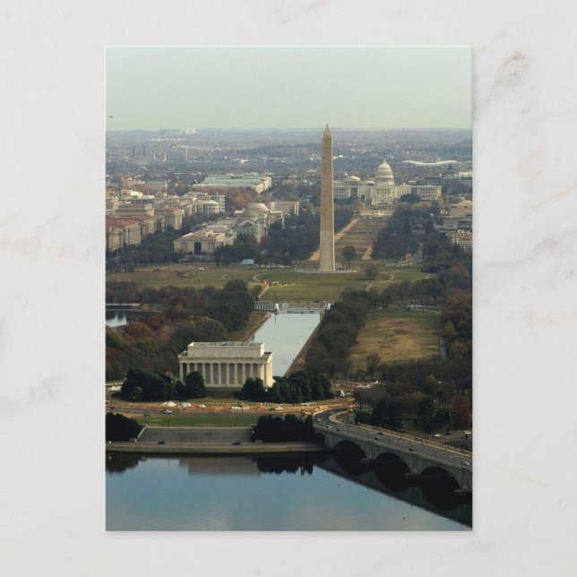 Luftbild Washington DC Postkarte (Vorderseite)