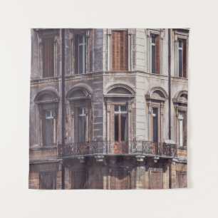LUFTBILDfotografie DER FENSTERSCHEIBE DES GEBÄUDES Wandteppich