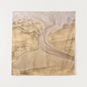 Luftbildfotografie der Wüste Wandteppich