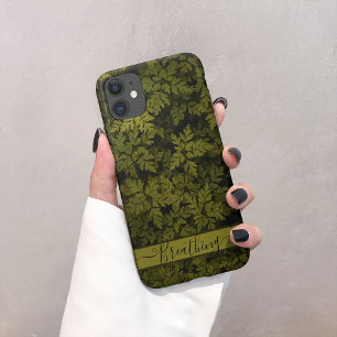 Luftbläschen mit grüner Blattlinie für Pflanze Case-Mate iPhone Hülle
