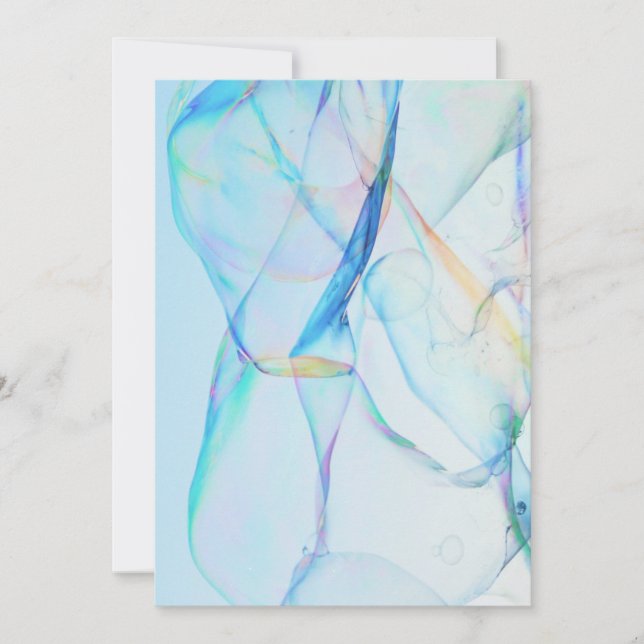 Luftblasen Himmel Hintergrund viele Blasen Dankeskarte (Vorderseite)