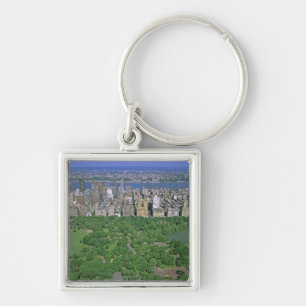 Luftblick auf den Central Park und die Westseite Schlüsselanhänger