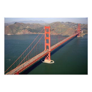 Luftblick auf die Golden Gate Bridge im Fotodruck