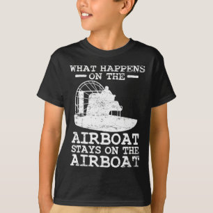 Luftboot-Bootskapitän Bootfahren Vintage  T-Shirt