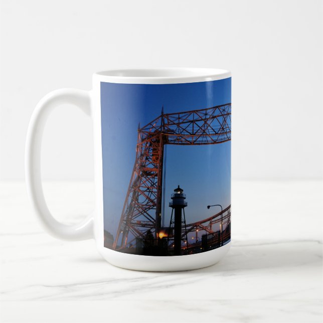Luftbrücke Duluth Minnesota Kaffeetasse (Links)