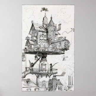Luftdrehhaus Poster
